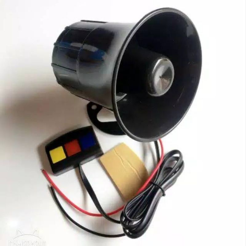 Klakson Toa Polisi Patwal Sirine 3 Suara - Klakson Toa 3 Suara Daseng Original Universal Motor Mobil