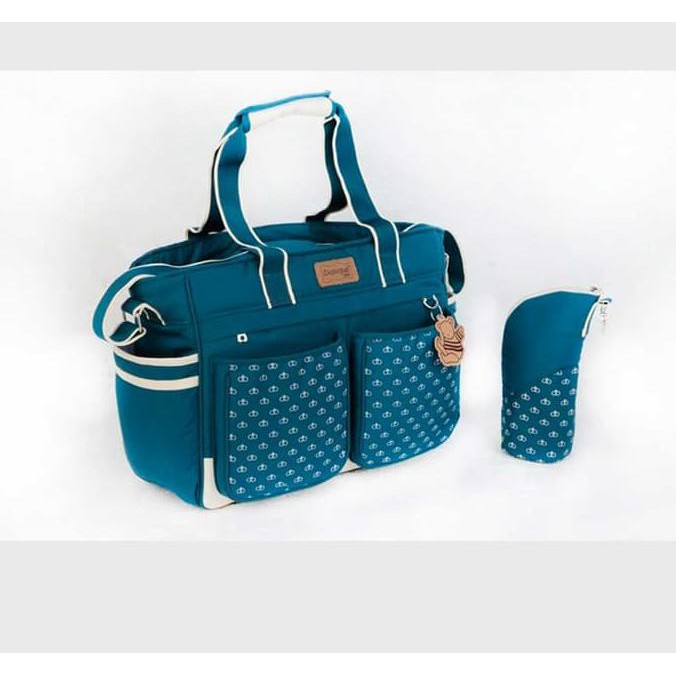 Tas Perlengkapan Bayi Besar Dialogue Baby Emerald Series (Dgt 7403) - Hijau Tosca