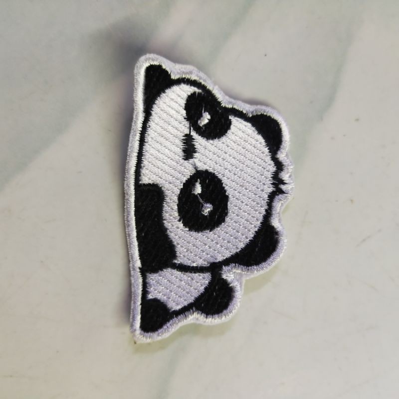 emblem patch bordir panda