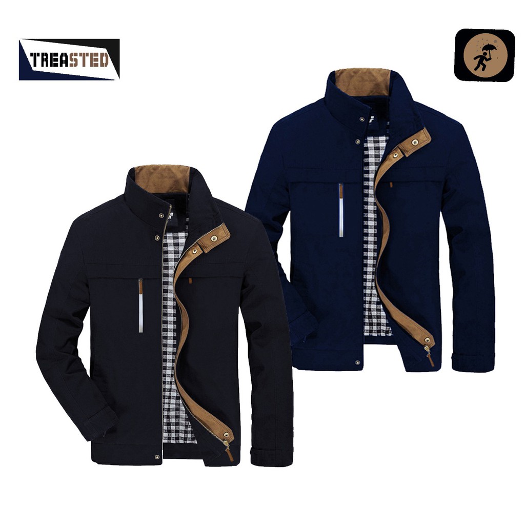 Jaket WP Treasted Factory Outlet Eksklusif Biru Navy / Blue