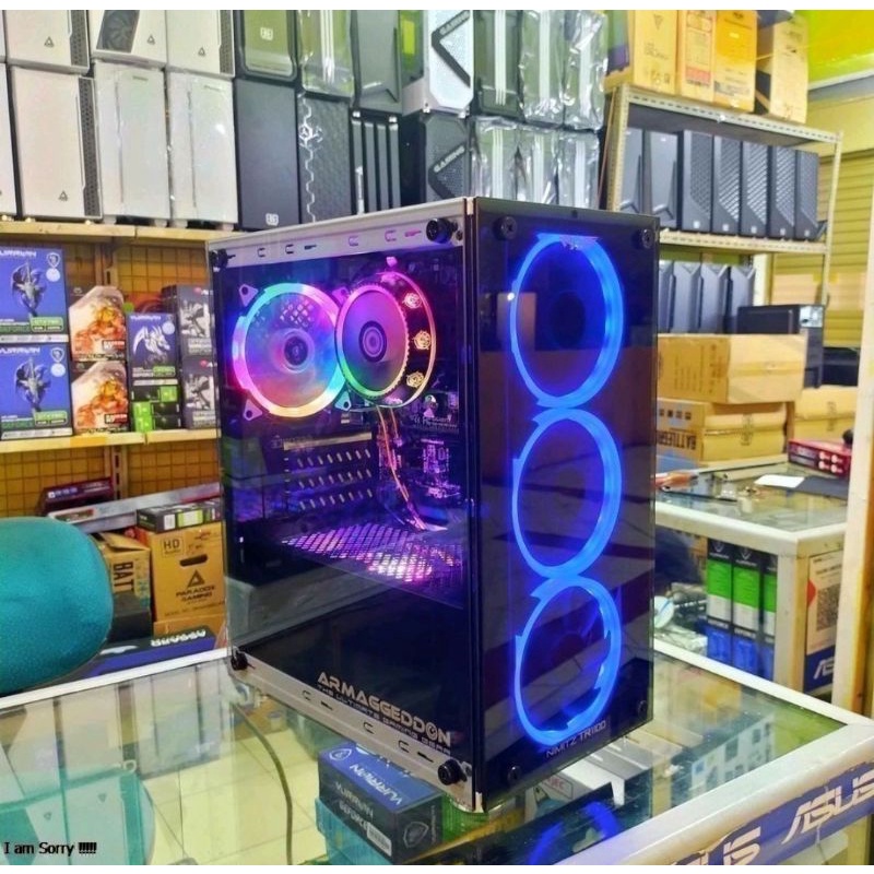 PC gaming desain editing core i7 ram 16 gb ssd 240gb vga 2gb baru