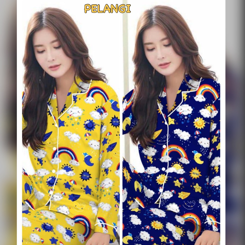 Piyama dewasa PP celana panjang baju panjang, katun jepang, fit to xl,motif BULAN BINTANG/ARMY/BUNGA