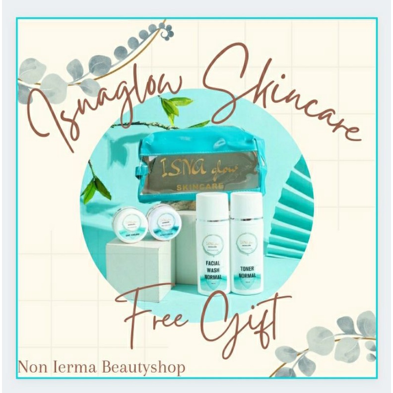 Paket SkinCare || IsnaGlow Free Gift Mini Gold