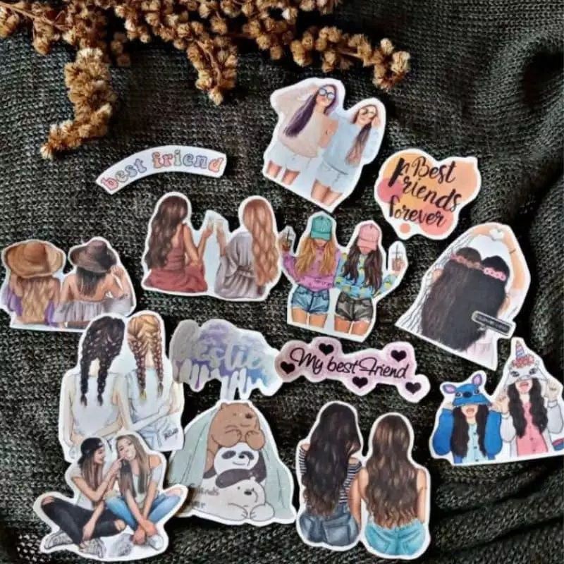 GAEKOPEDIA || NO GLOSSY STIKER TUMBLR AESTHETIC 30-48Pcs STICKER ESTETIK RETRO UNIK-Bestie
