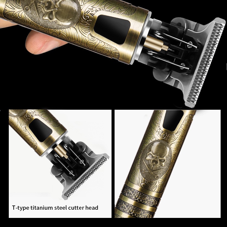 T9 gunting rambut profesional /Alat Cukur Rambut Elektrik vintage Dengan Layar LCD