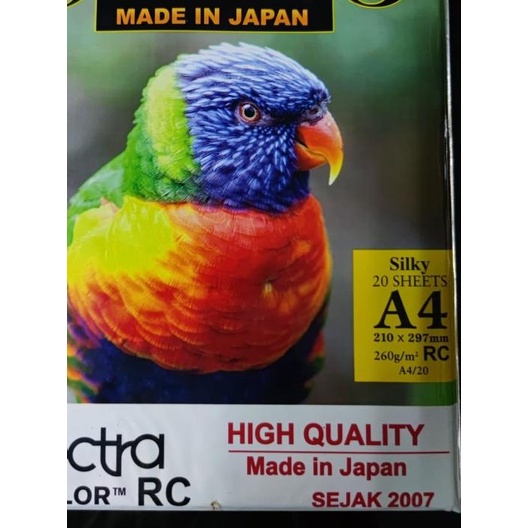 

Professional Silky Photo Paper A4 260gsm Spectra