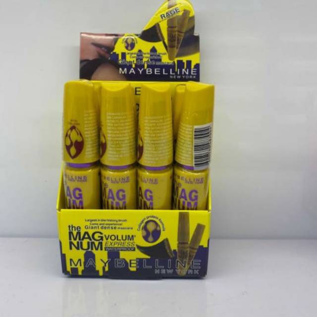 [PER BOX] MASCARA/MASKARA MAYBELLINE MAGNUM HITAM