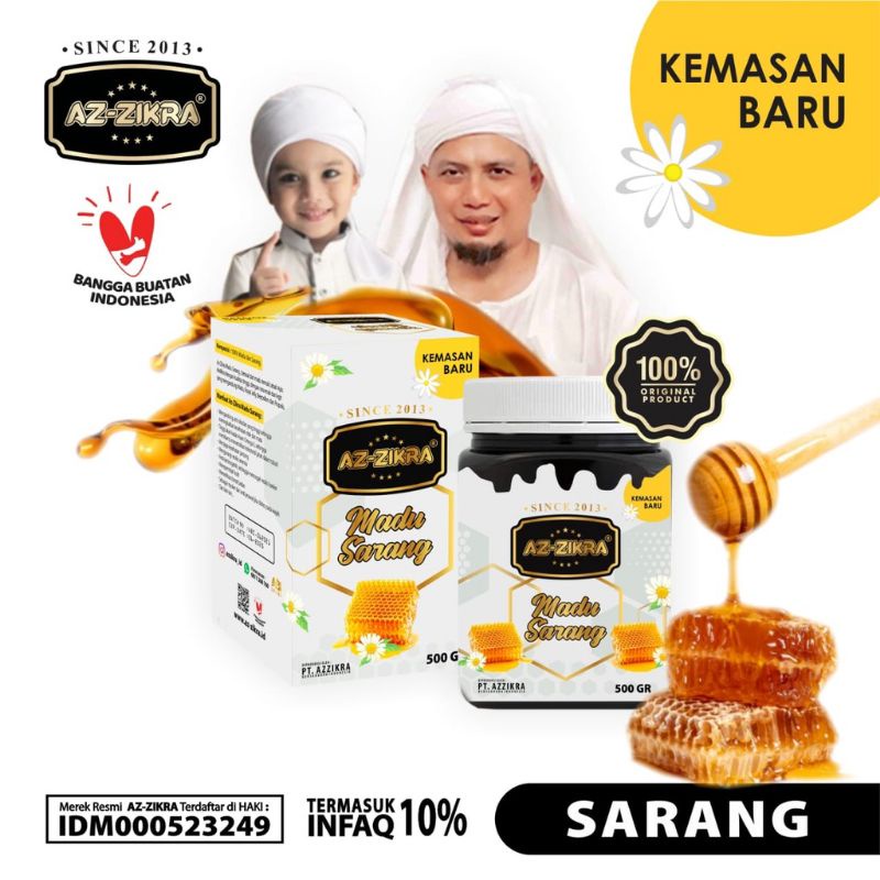 

MADU SARANG AZ ZIKRA ASLI ORIGINAL-MADU AZZIKRA 500 GR ASLI