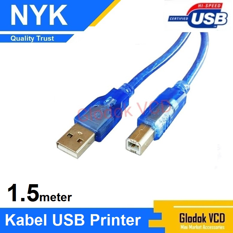 NYK Kabel USB Printer AM-BM 1.5M