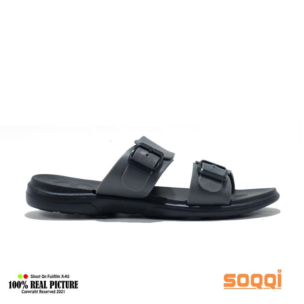 Sendal selop pria karet import original sandal slop cowok laki-laki dewasa model distro casual ban 2 bapak2 slide branded Soqqi-Fmy 223 1X terbaru promo lebaran cod keren murah 39-44