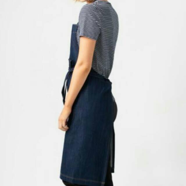 Apron Barista Custom Bartender Celemek Masak Dapur Pria Wanita Original
