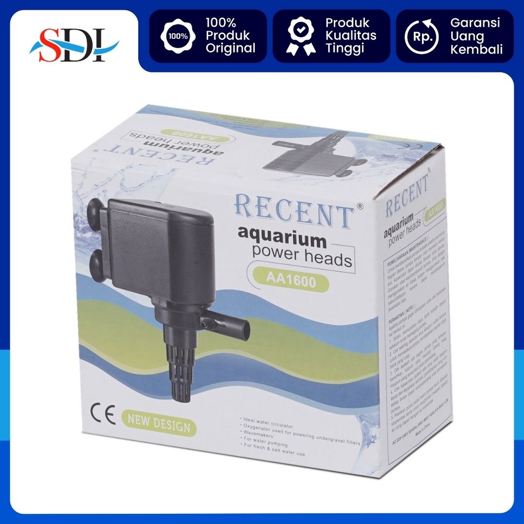 POMPA CELUP AQUARIUM RECENT AA 1600 1.2M 1400L/H