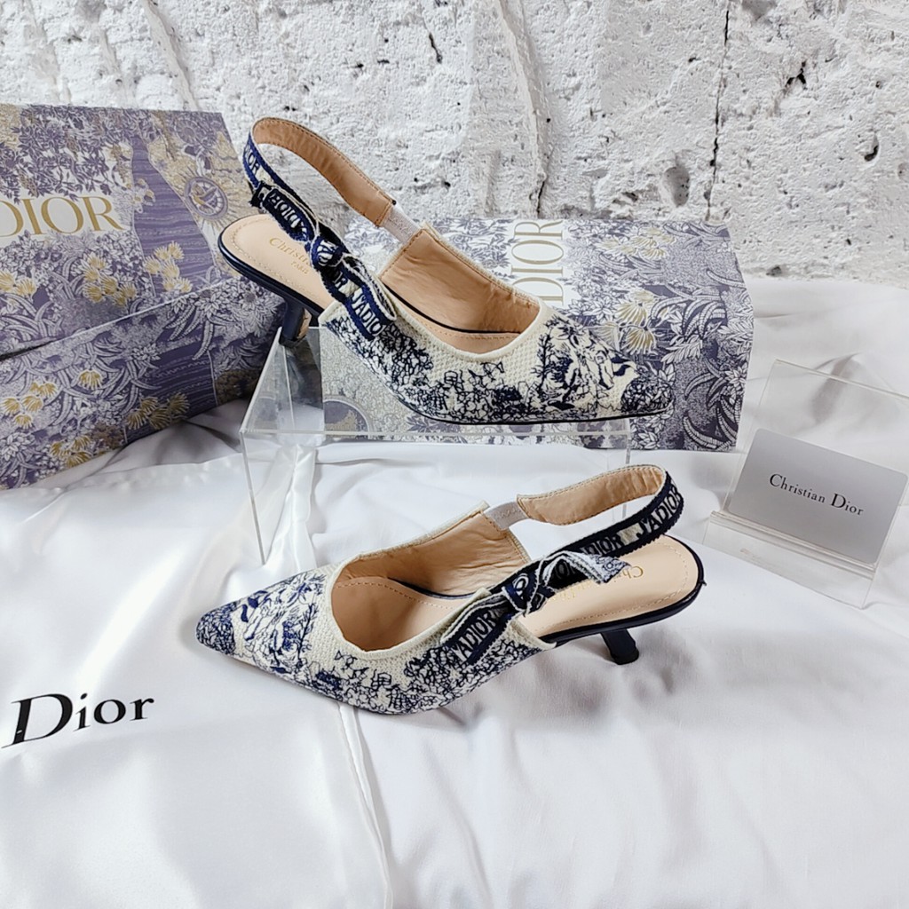 Dr A6063 Flowery Slingback Pump