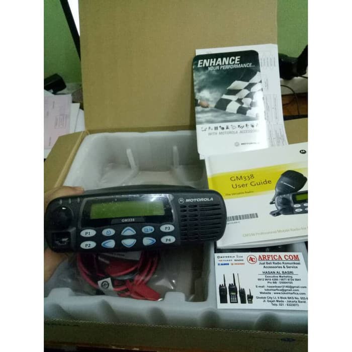 RADIO RIG MOTOROLA GM 338 VHF 25 WATT MURAH