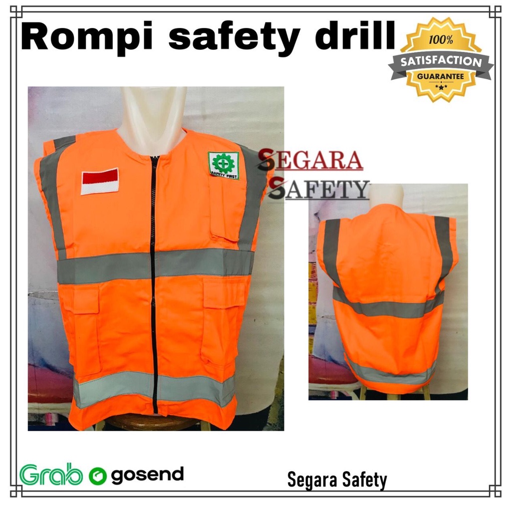 Rompi Safety proyek | Rompi safety drill / BISA COD