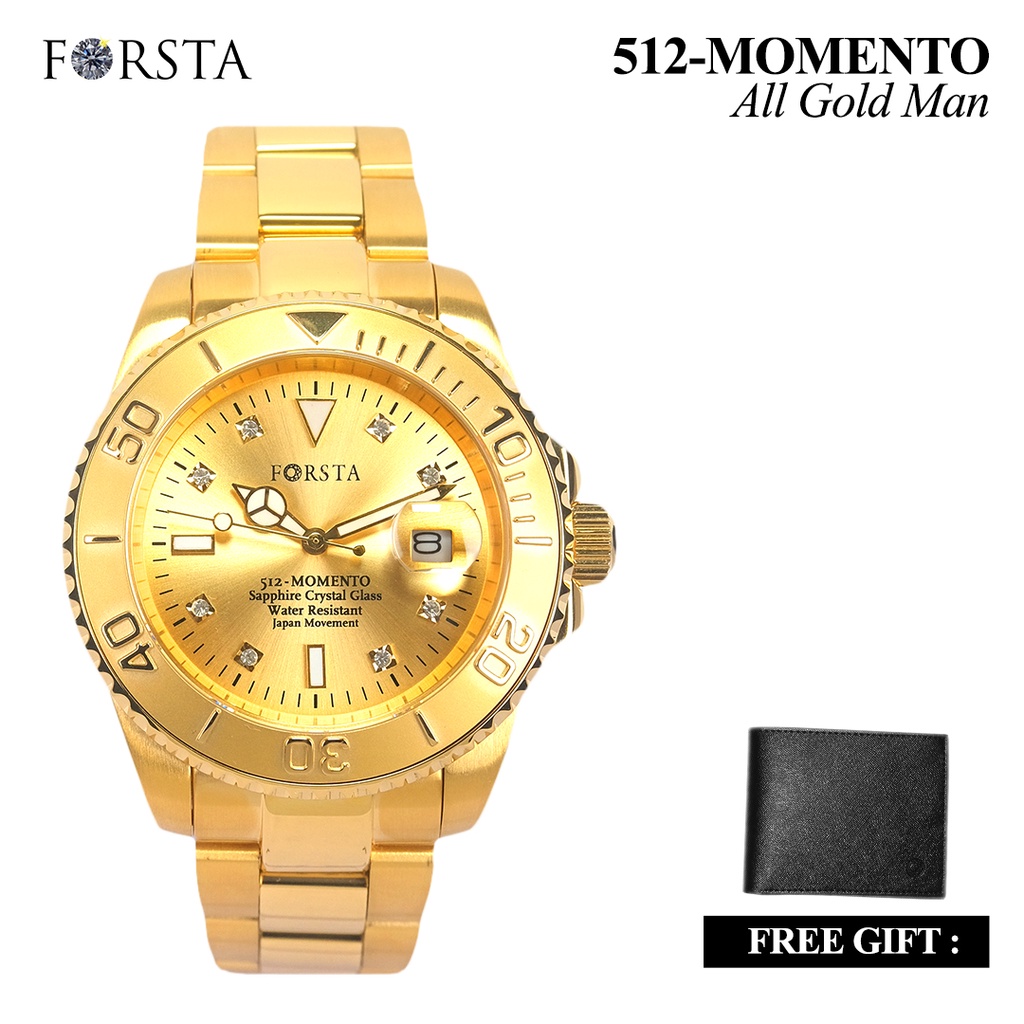 Jam Tangan Kesehatan Forsta 512 Momento All Gold - Man-1