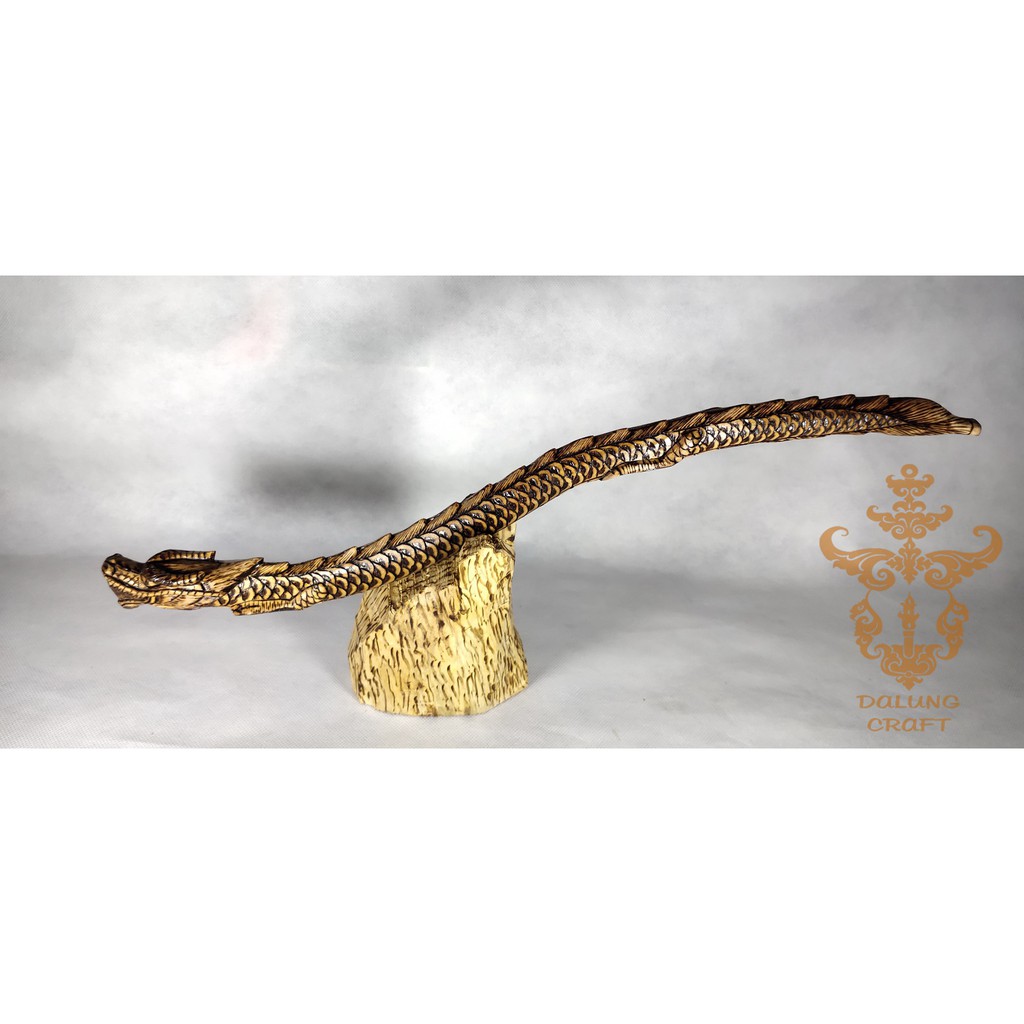 Once Kayu Kaboa Sancang Ukir Naga Full (2) 50cm (limited edition)