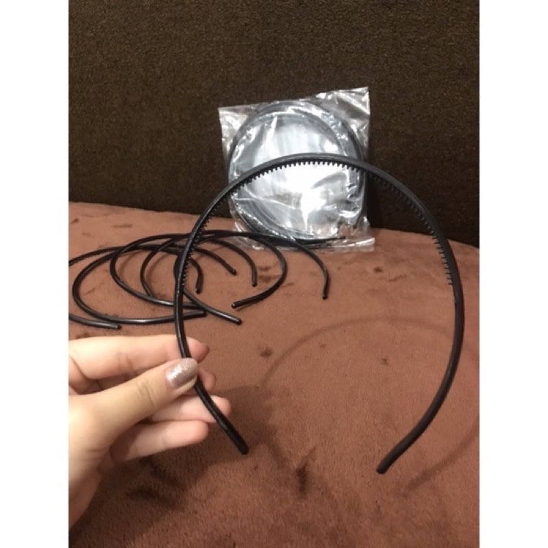 bando lidi hitam / bando kecil / bando tipis / bando gigi 5mm / bando kuat anti patah