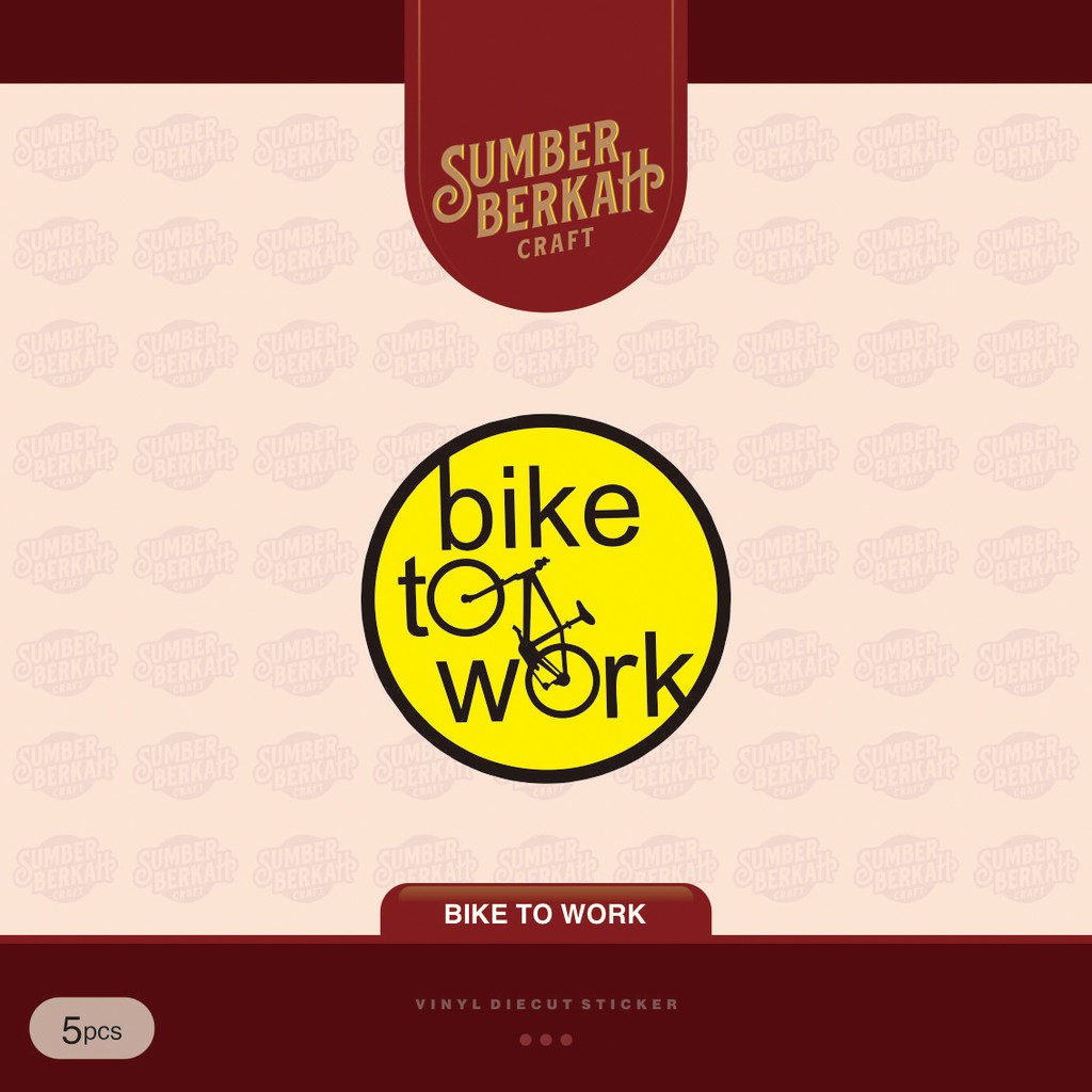 

STICKER BIKE TO WORK (5pcs)