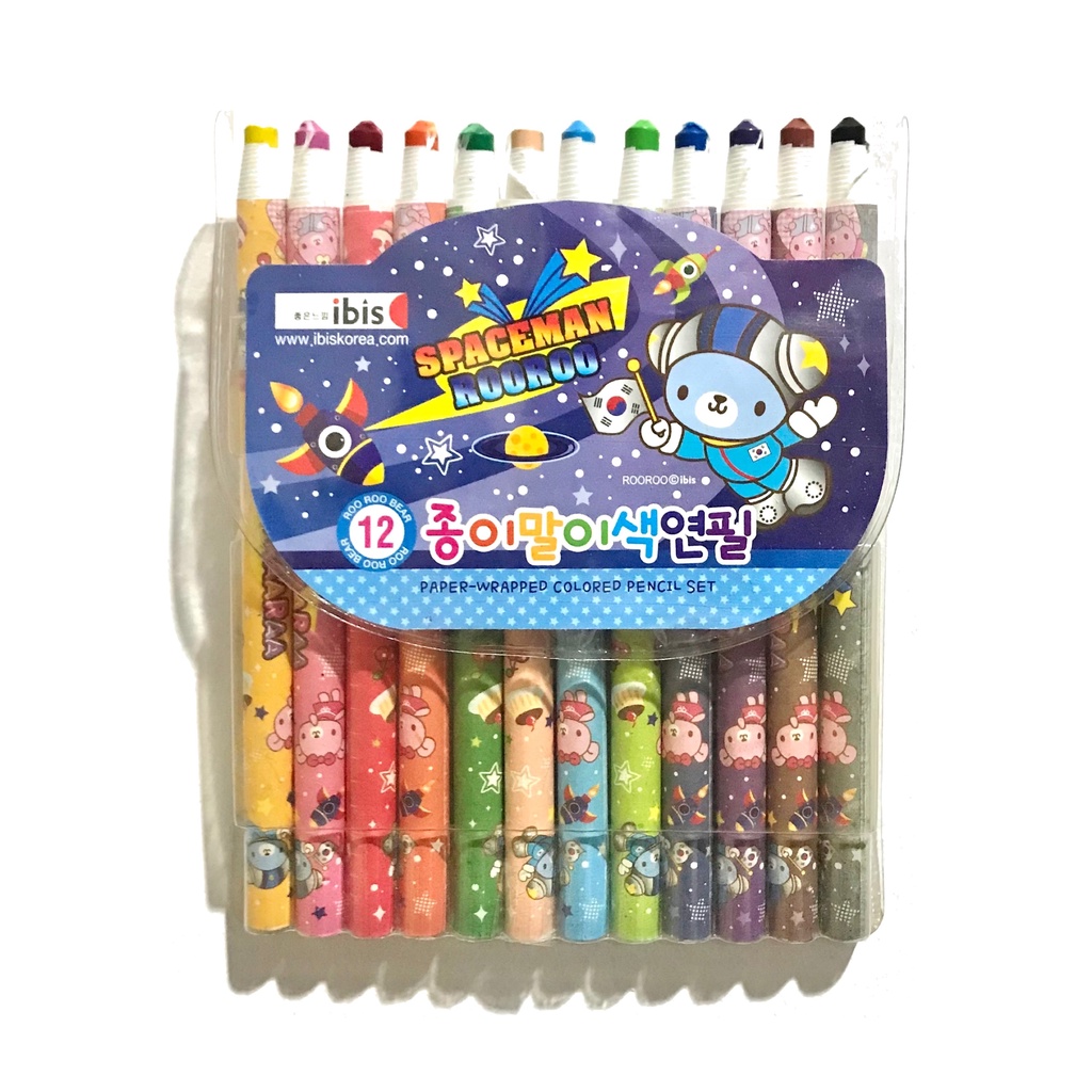 

IBIS | Paper Wrapped Colour Pencil Set 12 Colours (12 Warna)