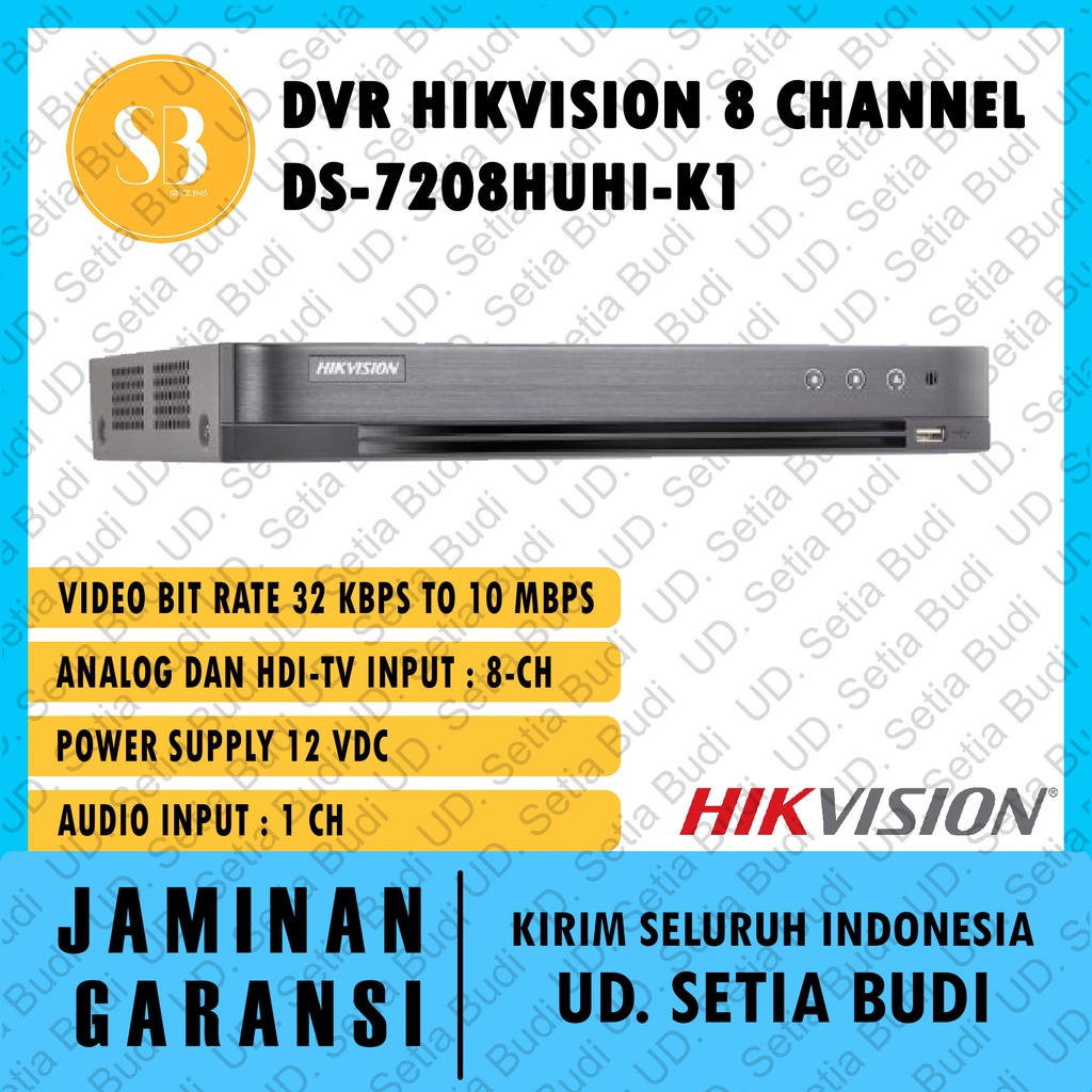 DVR Hikvision 8 Channel DS-7208HUHI-K1/E