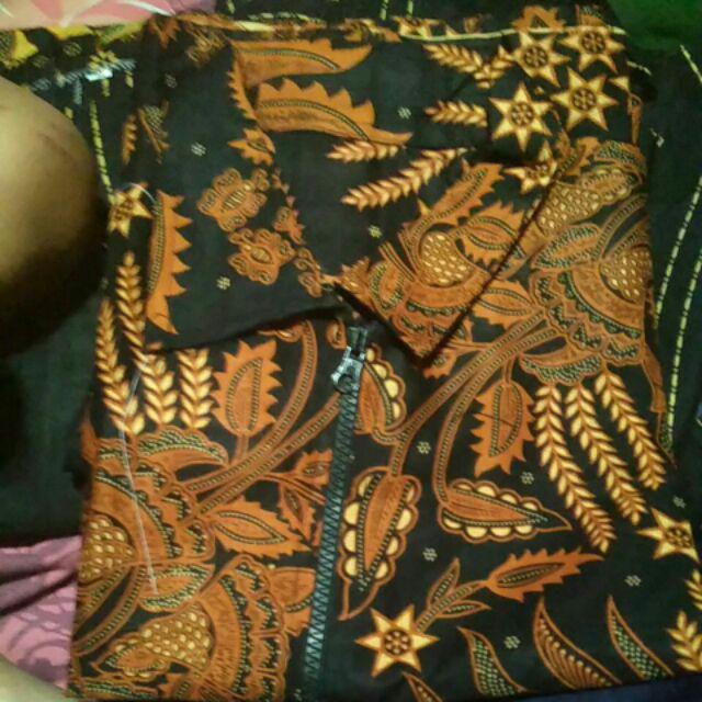 Batik Couple Keluarga Sania Ruffle Ori Ndoro Jowi Dnt Manggar Sogan