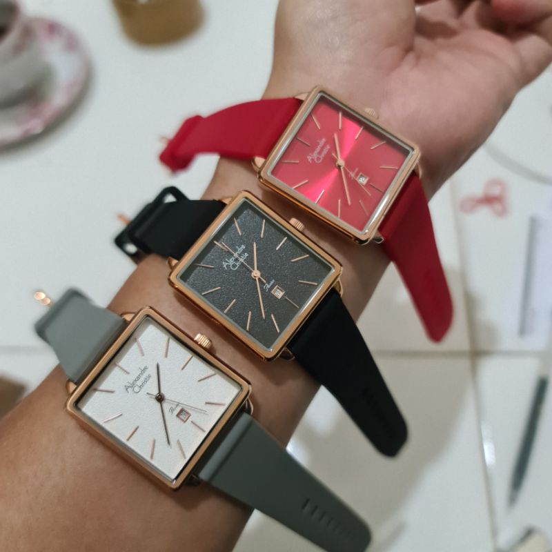 JAM TANGAN ALEXANDRE CHRISTIE WANITA 2810 | AC2810 | AC 2810 KARET ORIGINAL