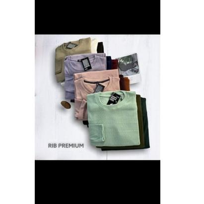 ♠ part 1)kaos rib premium/kaos lengan panjang /kaos polos serbuuu 