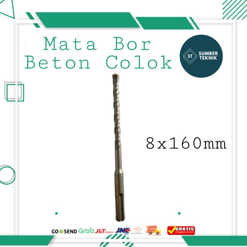 Mata Bor Beton 8 x 160mm / Mata Bor Colok / Mata Bor SDS Plus