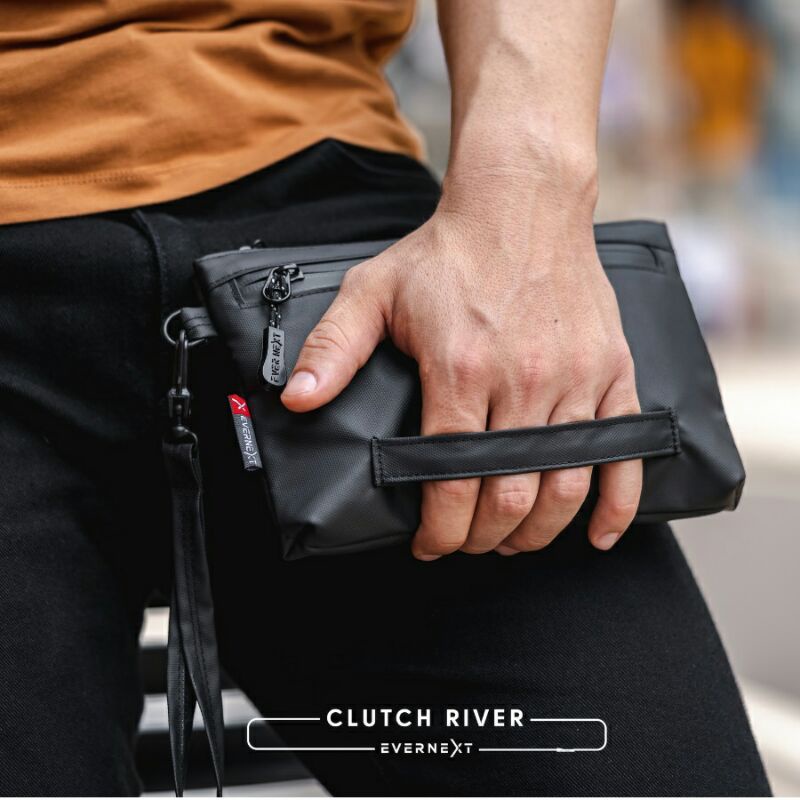 Tas Genggam / Clutch Pria Waterproof Handbag Pria Tahan Air Clutch River Evernext original