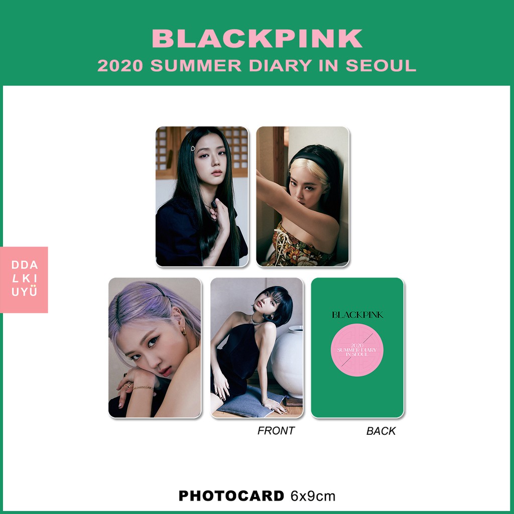 BLACKPINK 2020 SUMMER DIARY IN SEOUL pc kpop unoff photocard 2 sisi jisoo jennie rose lisa