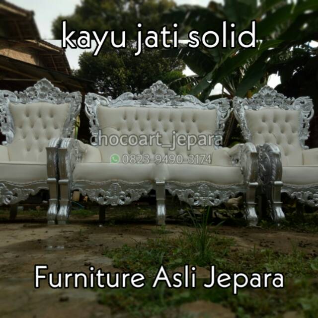 Sofa bellagio tamu/ bellagio jati/ sofa tamu ukir/ sofa jepara/ sofa tamu jepara ( ready stok 311 )