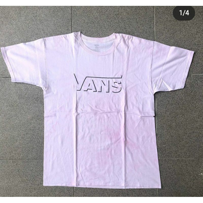 KAOS VINTAGE SECOND VANS PINK PAKAIAN PRIA BAJU ATASAN KAOS UNISEX