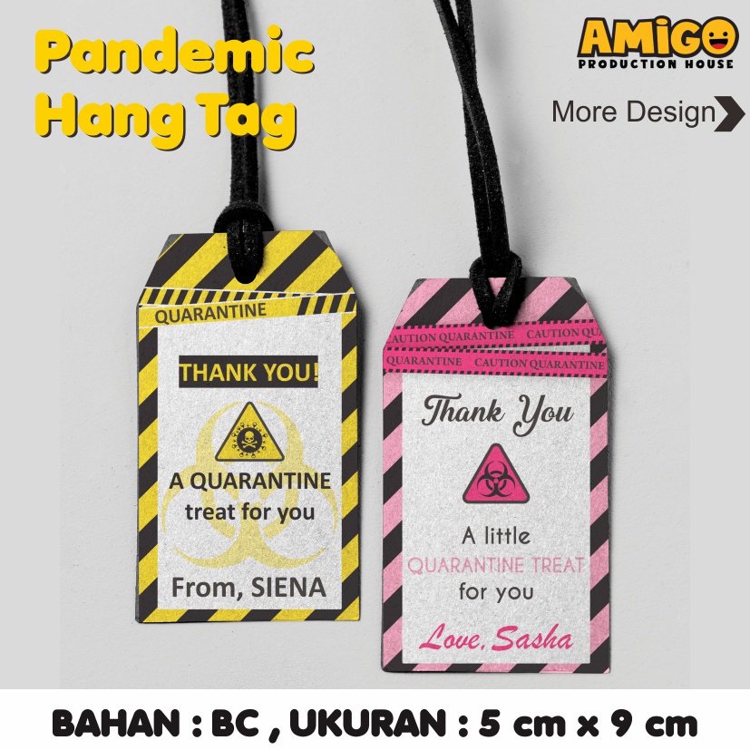 

Hang Tag PANDEMIC Kado Parcel Hampers Box CUSTOM Tulisan Label Ulang Tahun Ucapan Birthday Souvenir