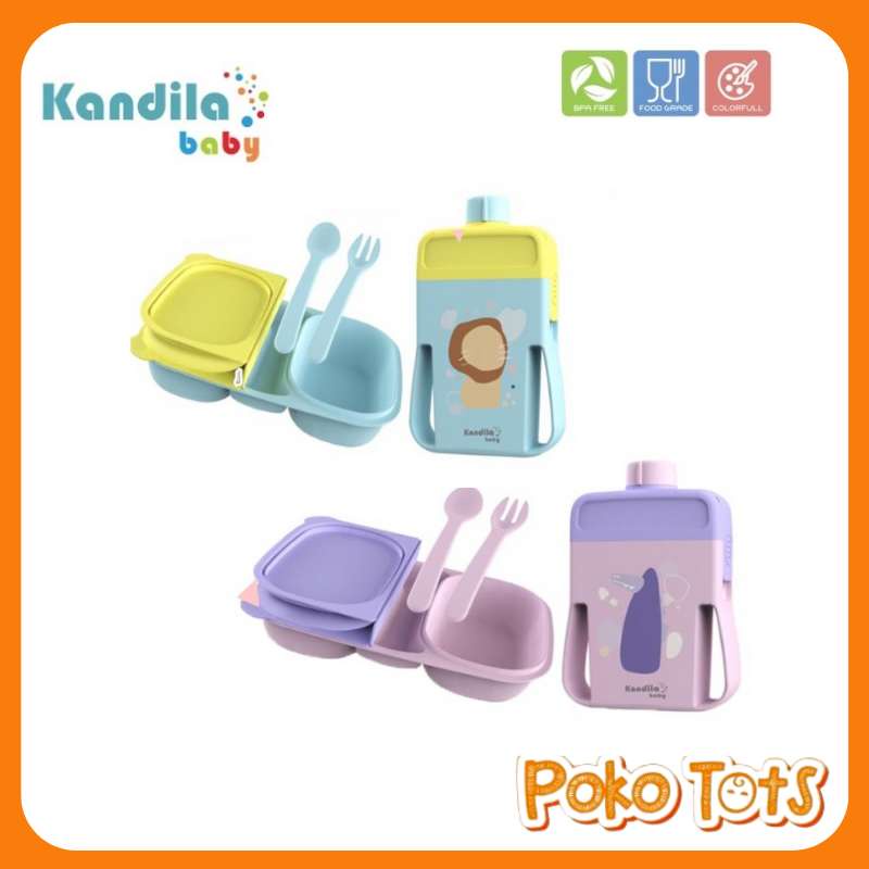 Kandila Baby Lunch Box Set KDL022-14 Kotak Makan &amp; Botol Minum Bayi