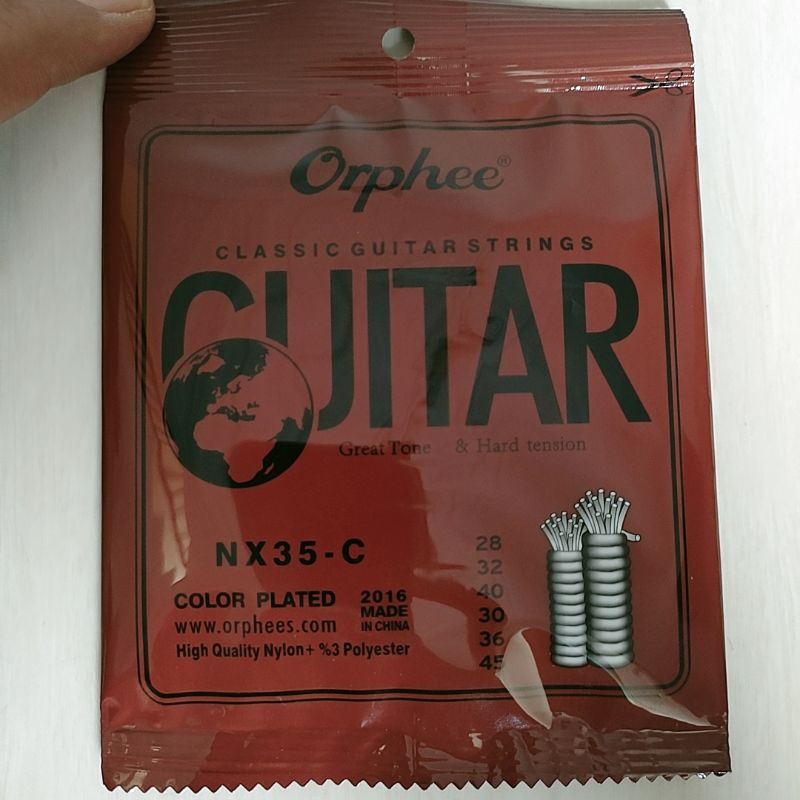 senar gitar orphee NX 35 satu set