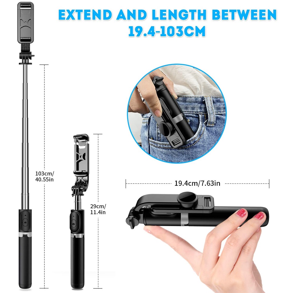 Tongsis Bluetooth 3in1 Wireless Bluetooth Tipe Q07 / Tongsis Tripod HP Tipe Q07