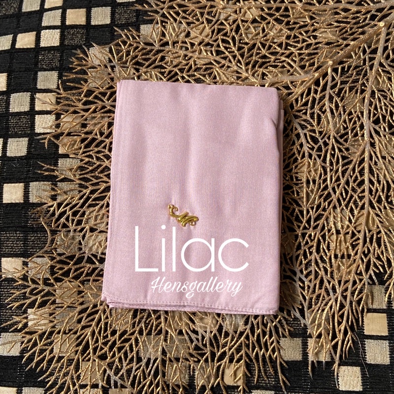 Part 1 Mylady Hijab Plain Voal Ultrafine by Myladyhijab dark mustard silver broken white optic white-LILAC