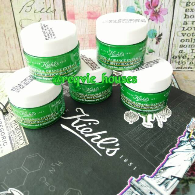 Jual Kiehls Cilantro & Orange Extract Pollutant Defending Masque 14mL