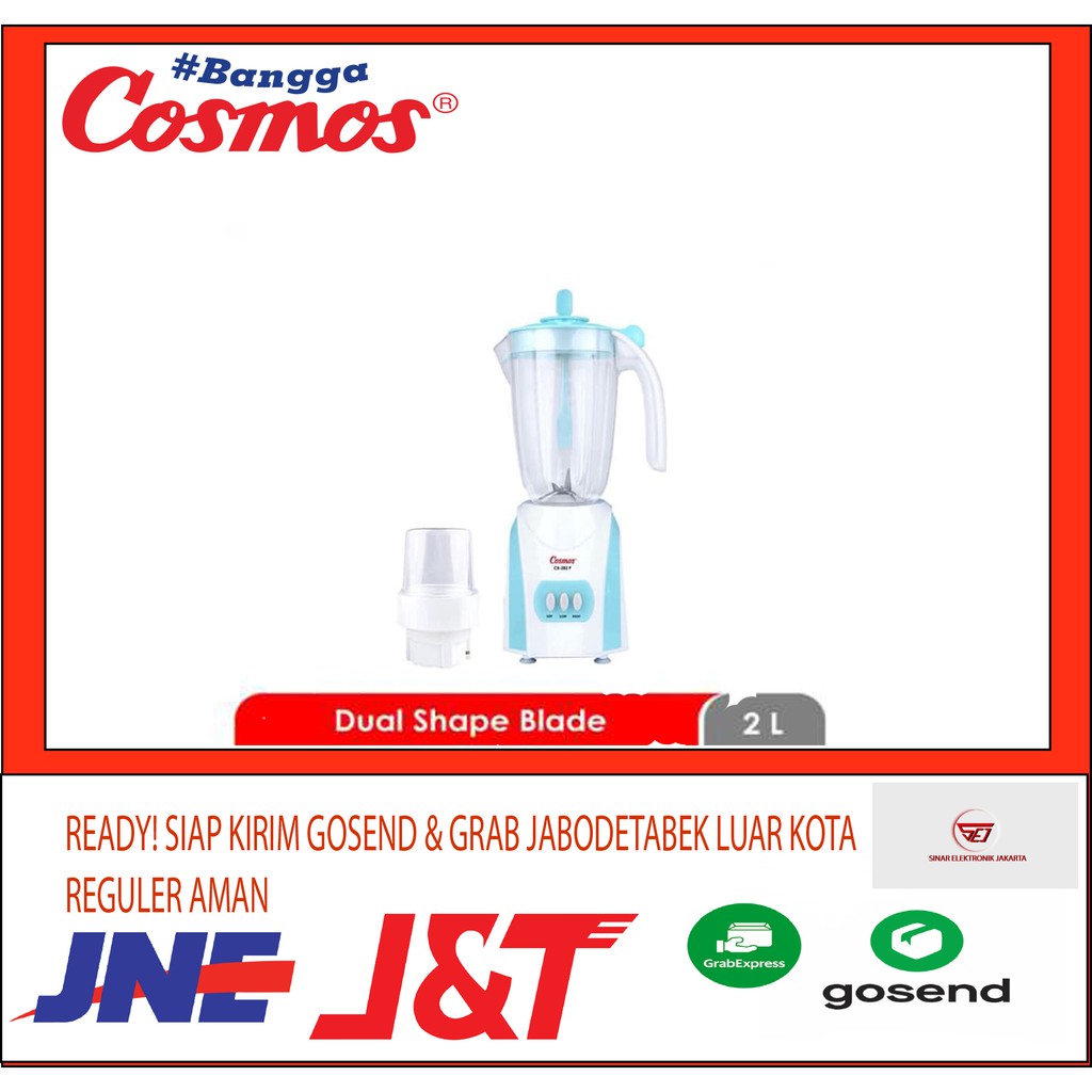 Cosmos CB-281P . Blender Plastik 2L.Bisa Menghancurkan Es.Baru&amp;Bergaransi Resmi