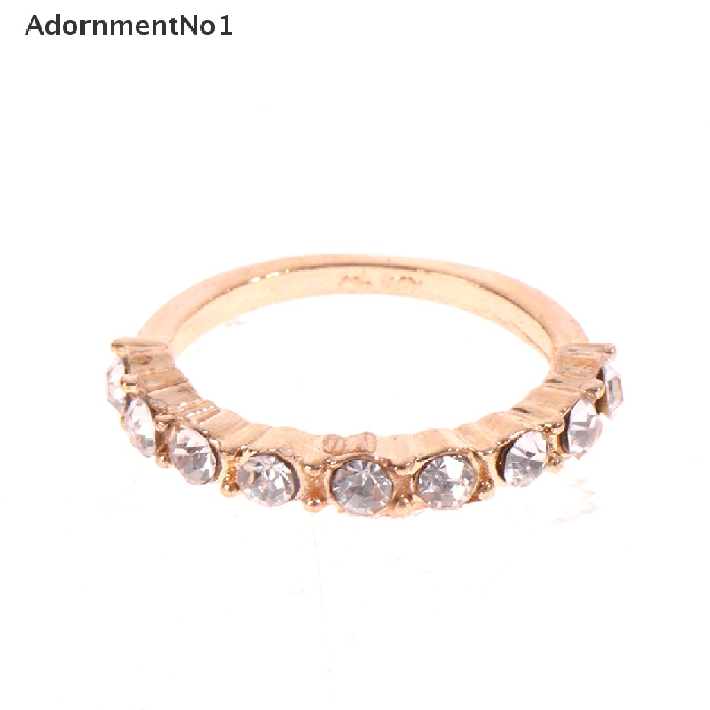 (AdornmentNo1) 6pcs / set Cincin Vintage Adjustable Bentuk Ular Aksen Kristal + Berlian Imitasi Untuk Wanita