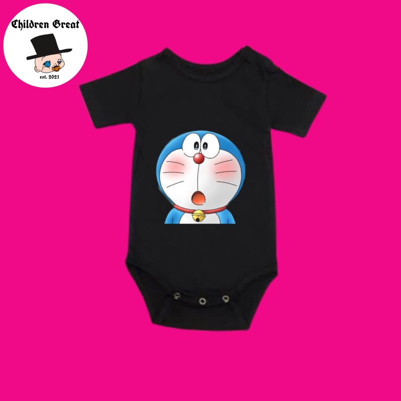 kaos baju bayi DORAEMON tshirt kartun kucing tee jumper baby kids kaus pendek usia 0 1 2 3 4 5 6 7 8