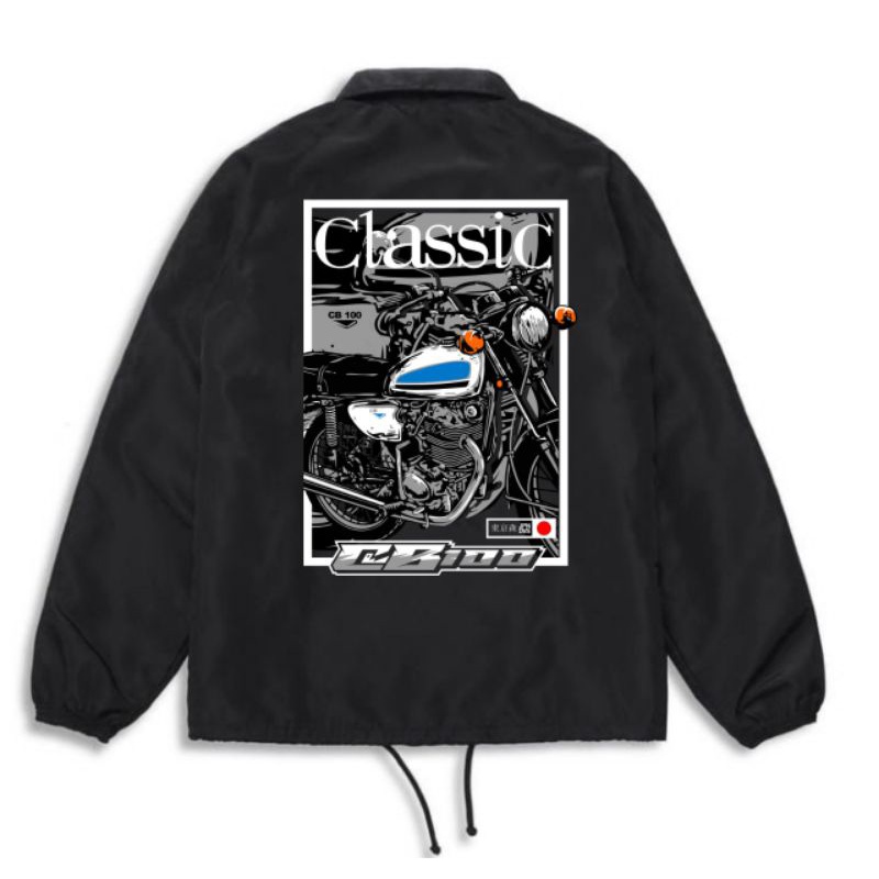 JACKET COACH PARASUT CLASSIC CB100 RACING  DEWASA / COACH PARASUT PREMIUM WATERPROOF [COD]