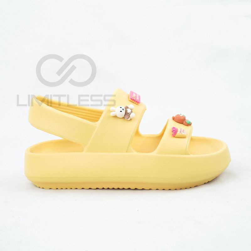 Lalisa Sandal Gunung Sandal Wanita Tali 3D Sepatu Sandal Wanita Tebal