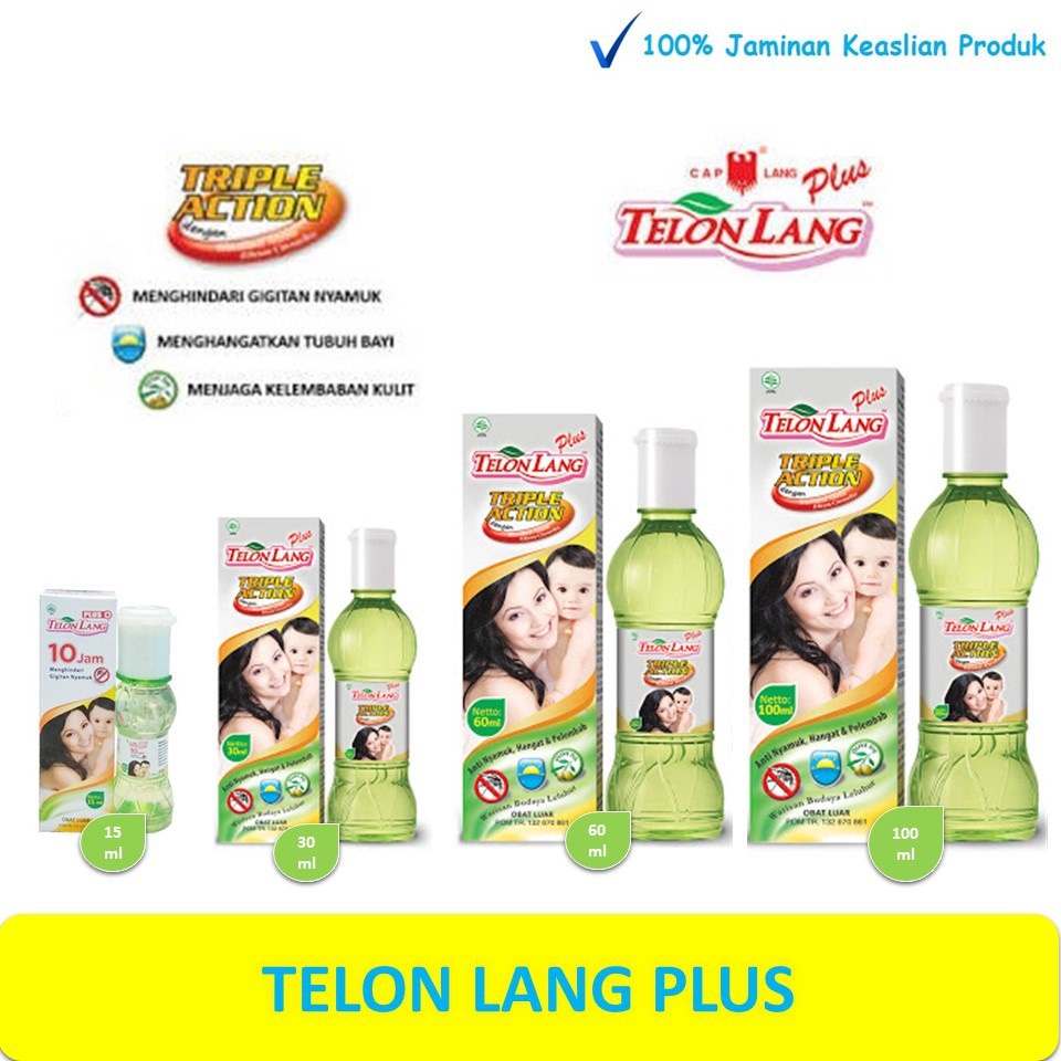 CAPLANG Telon Lang 15ml | 30ml | 60ml |100 ml | Minyak Telon | Minyak Tubuh cap lang (KIM)