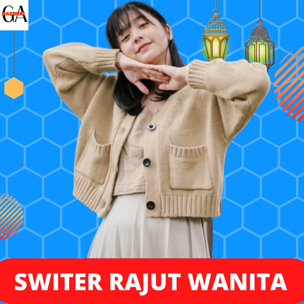 Jaket Rajut Wanita Suiter Rajut Wanita Baju Rajut Korea Style Cardi Rajut Premium Baju Hangat Wanita