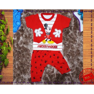 SETELAN ANAK  BAJU  ANAK  BABY JOGER MICKEY  MOUSE  USIA 1 2 