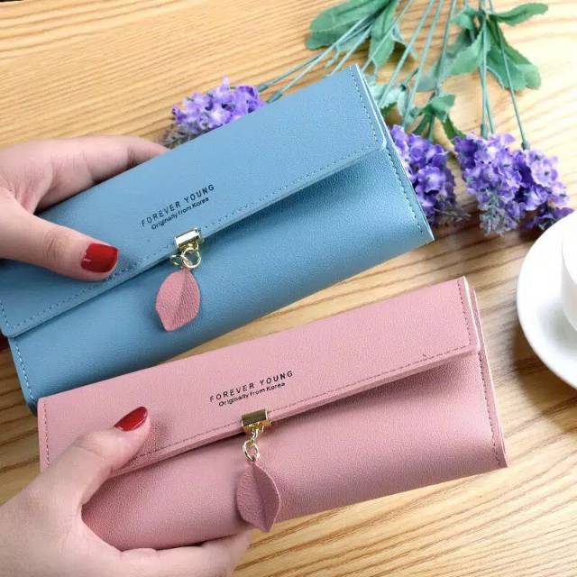 Medan Termurah KD09 Korean style Dompet  daun dompet panjang Dompet import cantik