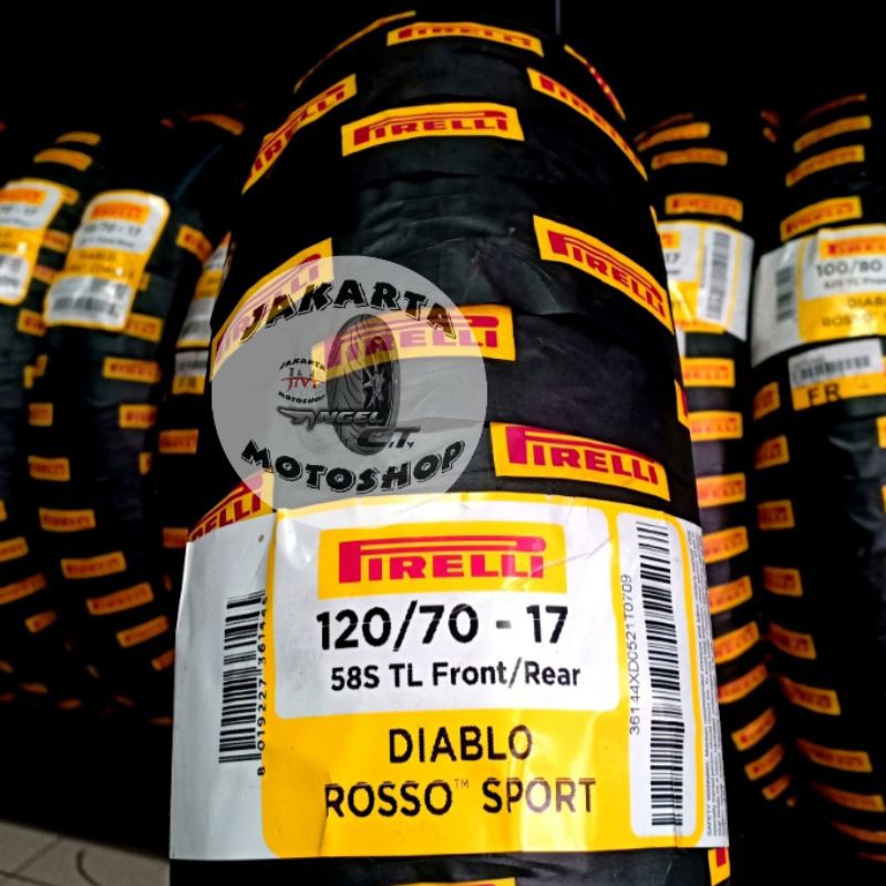 Ban Pirelli Diablo Rosso Sport 120/70-17 For  Vixion Xabre Byson R15 MT25 R25 CBR Ninja