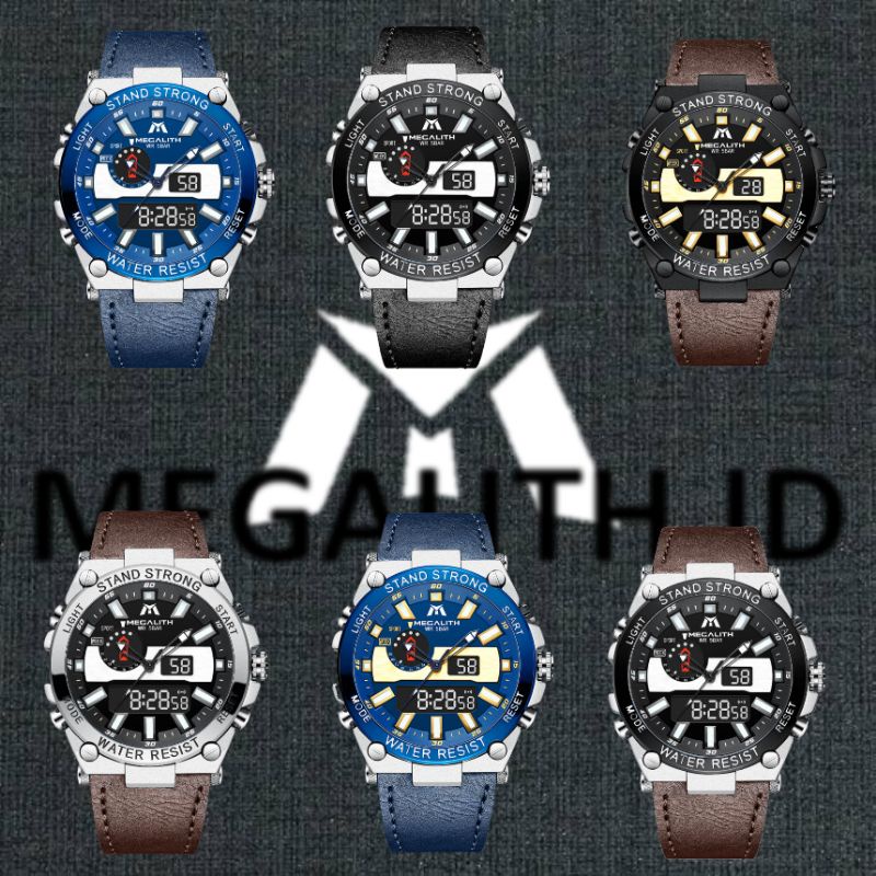 (NEW) MEGALITH Jam Tangan Pria Analog Digital